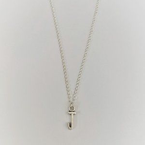 3 for $49 New Silver "J" Initial Necklace